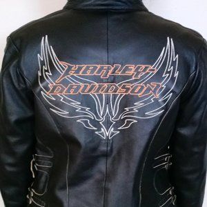 HARLEY - DAVIDSON black leather size S